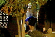 *EXCLUSIVE* Jennifer Lawrence spends her evening at director Gabe Polsky's home