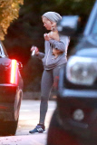 *EXCLUSIVE* Jennifer Lawrence spends her evening at director Gabe Polsky's home