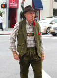 Prince Von Anhalt In His Holiday Lederhosen Christmas Shopping