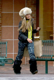 Elle Macpherson gets some Christmas shopping done in Aspen
