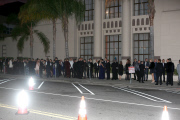 Guests arrive to celebrate the wedding of Lance Bass and Michael Turchin