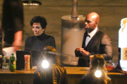 Kris Jenner and Corey Gamble arrive at Lance Bass' wedding