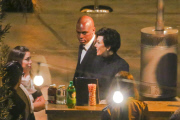 Kris Jenner and Corey Gamble arrive at Lance Bass' wedding