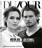 Angelina Jolie and Jack O'Conell in DuJour Winter'14.