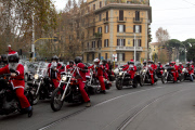 Motorcycle Santas, Rome, Italy - 20 Dec 2014
