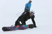 *EXCLUSIVE* Snow bunny Bethenny Frankel gets ready to snowboard at Ajax
