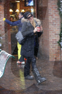 Socialite Paris Hilton is a snow bunny in Aspen