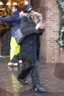 Socialite Paris Hilton is a snow bunny in Aspen