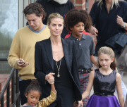 Heidi Klum & Vito Schnabel Take Her Kids To See 'The Nutcracker' 