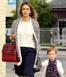 Jessica Alba and Haven hit ballet class
