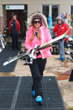 Paris Hilton and Brandon Davis brave freezing temperatures in Aspen