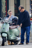 *EXCLUSIVE* Jim Belushi and his daughter cruise on a Vespa while shopping