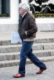 EXC - BERNIE ECCLESTONE ON XMAS DAY IN GSTAAD
