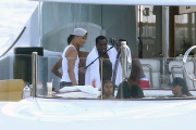 P.Diddy holidaying in st barts