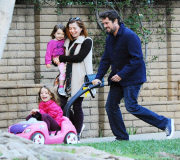 Exclusive... Alyson Hannigan & Family Stop For Ice Cream 