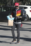 *EXCLUSIVE* AJ McLean exits a nail salon sporting perfectly manicured nails