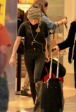 Emma Roberts by herself at LAX