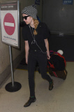 Emma Roberts returns to Los Angeles after the holidays **NO UK** 