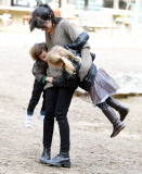 EXC - SELMA BLAIR AT GRIFITH PARK WITH HER SON