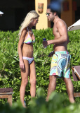 Exclusive... Skinny Tara Reid Relaxing Poolside With Her Boyfriend 
