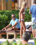 Exclusive... Skinny Tara Reid Relaxing Poolside With Her Boyfriend 