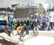 Seal Goes Snowboarding In Mammoth 