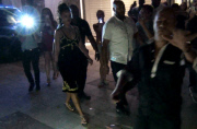 EXC-Rihanna leaving P Diddy Sean Combs private party in Saint Barts