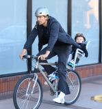 Josh Duhamel and Axl go for a spin