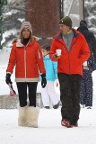 *EXCLUSIVE* It's a winter white holiday for Juan Soler and his family
