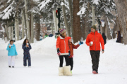 *EXCLUSIVE* It's a winter white holiday for Juan Soler and his family