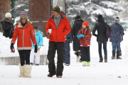 *EXCLUSIVE* It's a winter white holiday for Juan Soler and his family