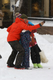 *EXCLUSIVE* It's a winter white holiday for Juan Soler and his family