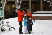 *EXCLUSIVE* It's a winter white holiday for Juan Soler and his family