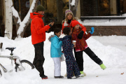 *EXCLUSIVE* It's a winter white holiday for Juan Soler and his family