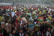 Textbook Festival in Dhaka, Bangladesh - 01 Jan 2015