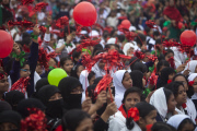 Textbook Festival in Dhaka, Bangladesh - 01 Jan 2015