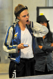 *EXCLUSIVE* Cara Delevingne looking tired arriving at LAX **NO UK**