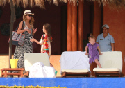 Exclusive... Jessica Alba & Family Relaxing In Cabo 