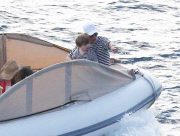 PREMIUM EXCLUSIVE Tommy Hilfiger  and family vacationing in St. Barts