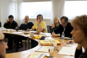 Charlie Hebdo staff at work