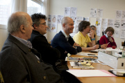 Charlie Hebdo staff at work