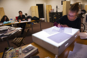 Charlie Hebdo staff at work