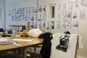 Charlie Hebdo staff at work