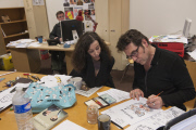 Charlie Hebdo staff at work