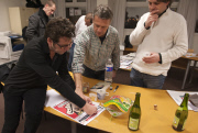 Charlie Hebdo staff at work