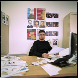 Charlie Hebdo staff at work