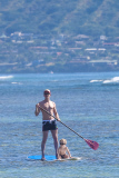*EXCLUSIVE* **NO WEB** Neil Patrick Harris and David Furnish take the kids paddle boarding