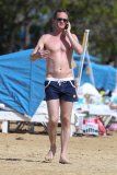 *EXCLUSIVE* **NO WEB** Neil Patrick Harris and David Furnish take the kids paddle boarding