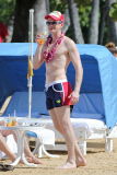 *EXCLUSIVE* **NO WEB** Neil Patrick Harris and David Furnish take the kids paddle boarding