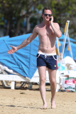 *EXCLUSIVE* **NO WEB** Neil Patrick Harris and David Furnish take the kids paddle boarding